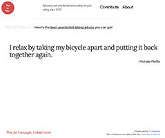 Cycling Quotes Website